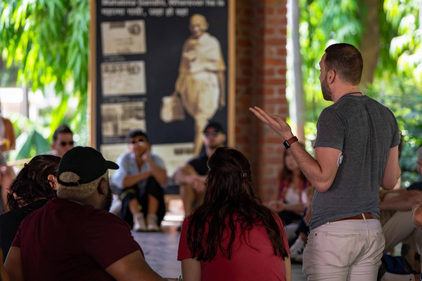 Andrew facilitating in India