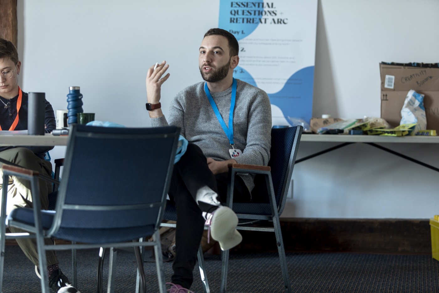 Andrew facilitating